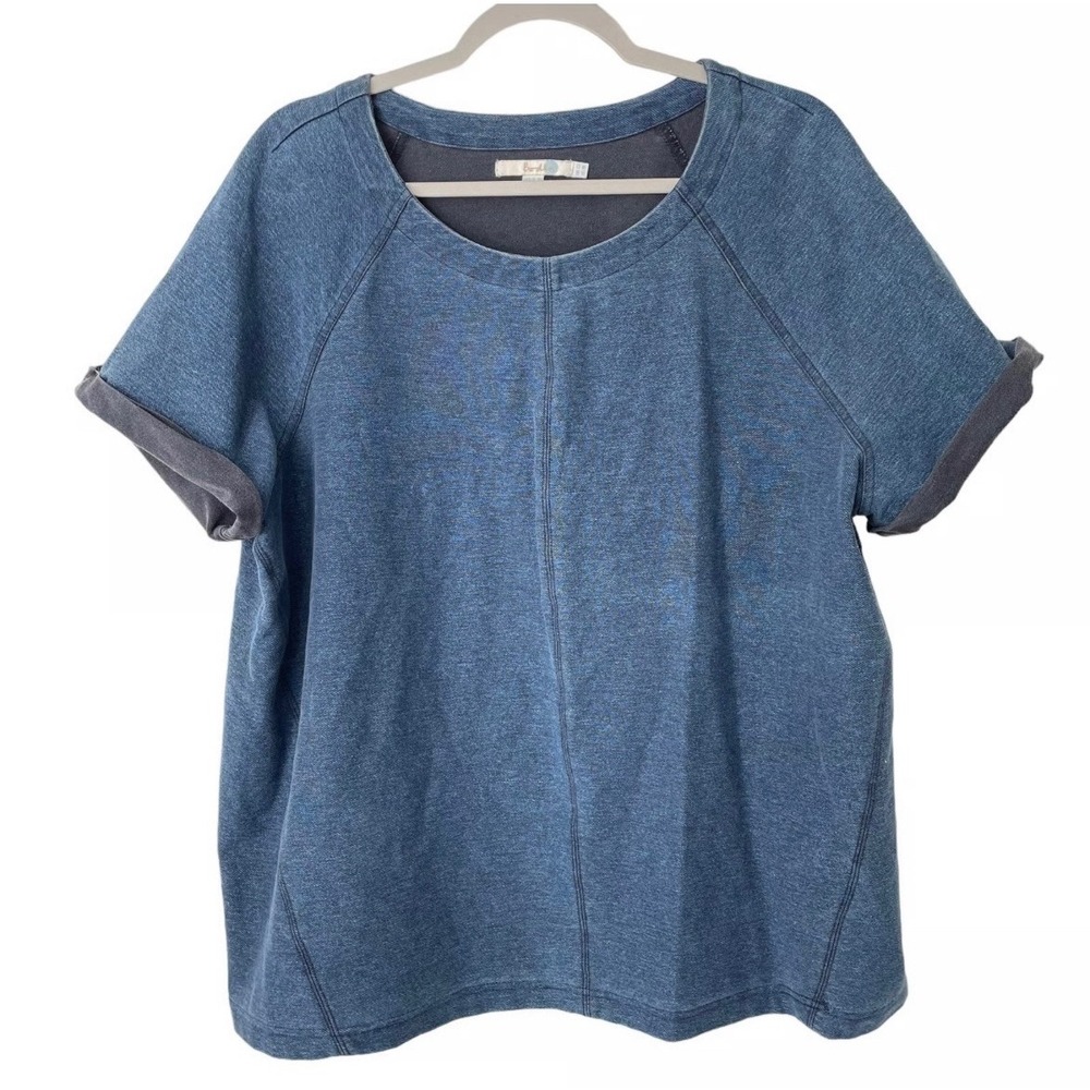 Boden Women's Blue‎ Knit Top Short Sleeve Casual Relaxed Fit